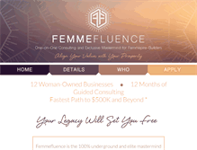 Tablet Screenshot of femmefluence.com